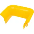 LANMASTER Торцевая накладка оптического лотка 120 мм, желтая LAN-OT120-TS