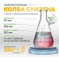 Колба Бунзена 1000 мл (6 шт) с отводом и цилиндрической горловиной 1-1000