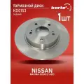 Тормозной диск Kortex для Nissan Maxima QX(A32 / A33) зад.(d-278mm) OEM 4320631U12, 432064U001, 43206WA201, 92113103, 92178803, DF7028, KD0153