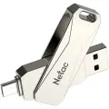 Флешка Netac U782С 128 Гб Light Silver