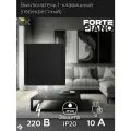 Выключатель одноклавишный перекрестный 10А, цвет Черный IEK FORTE&PIANO