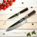 Набор кухонных ножей NIHONTO Gyuto+Petty, сталь AUS-8, двусторонняя заточка