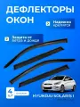 Дефлекторы окон HYUNDAI SOLARIS I (2010-2017) седан