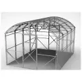 Теплица павильон 3x4х2,43 каркас оцинкованная, краб (шаг 1м)