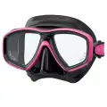 Маска для плавания TUSA CEOS, черный силикон, розовая рамка