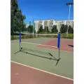 Стойка для бадминтона, мобильная, 5 метров, ZEVS, СЕТКА В КОМПЛЕКТЕ