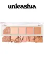 Компактная нюдовая палетка теней для век Unleashia Mood Shower Face Palette 02 Rose Shower