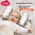 Licheers Baby Shaping Pillow Infant Memory Foam Pillow Newborn Corrective Head Shape Pure Cotton Head Cover Children Baby Soothing Pillow