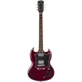 SX SE4-SK-TWR Набор: электрогитара, корпус: ольха, гриф: клен, накладка: палисандр, 22 лада, контроллеры: 2 громкости, 2 тона, 3 позиционный переключатель, цвет: Translucent Wine Red, кабель, ремень, тюнер, 6 медиаторов, чехол