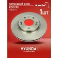 Тормозной диск Kortex для Hyundai Elantra (HD) 06- перед. вент.(d-275mm) OEM 517122H000, 92240703, DF4922, KD0090, R1054, S517122H000