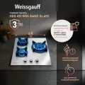 Варочная панель Weissgauff HGG 451 WGh Nano Glass wok-конфорка, Рукоятки Hi-Tech