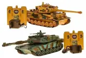 Радиоуправляемый танковый бой (Abrams M1A2PK США + GERMAN TIGER Германия) 2.4GHz - ZG-99823
