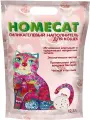 HOMECAT роза наполнитель силикагелевый для туалета кошек (3,8 + 3,8 л)