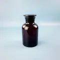 Склянка (штанглас) 5drops, 1000 мл, темное стекло, с притёртой пробкой, широкое горло
