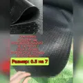 Резиновое покрытие напольное в рулоне 0.5 х 7 (Монета, цвет черный) Резиновая дорожка для авто, гаража, ступень
