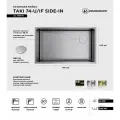Кухонная мойка OMOIKIRI Taki 74-U/IF Side-IN, нержавеющая сталь/со смещенным сливом