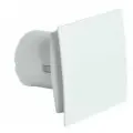 Вентилятор вытяжной бесшумный для ванной/туалета/кухни BETTOSERB с обратным клапаном, c накладкой белый пластик