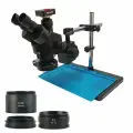 3.5X - 90X Трехглазый стереомикроскоп с карданного стержня с цифровой камерой 4K 60MP