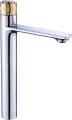 Смеситель для раковины высокий Savol (Савол) (S-601810GAB) хром, золото