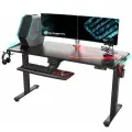 Стол для для компьютера c электрической регулировкой по высоте и RGB-подсветкой EUREKA ERK-EGD-S62B