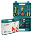 Набор инструментов в кейсе LOM 'С новым Годом', подарочная упаковка, 15 предметов