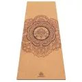 Пробковый коврик для йоги и фитнеса - Арт Йогаматик Mandala, 183x66x0.4 см