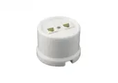 Розетка RJ45 информационная двойная BIRONI, керамика, цвет белый