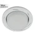 (20 шт.) Светильник точечный ЭРА KL 77 AL/WH /1 Gx53,220V, 13W, серебро/белый