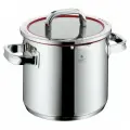 Высокая кастрюля с крышкой WMF Function 4, диаметр 20 см, объем 5.3 л, подходит для всех типов плит, нержавеющая сталь Cromargan