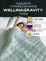 Детское утяжеленное одеяло WELLINAGRAVITY сенсорное 110x140 см мятное 2 кг