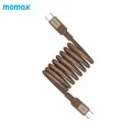 Магнитный кабель для быстрой зарядки Momax Mag.Link USB-C to USB-C 60W 1м - Brown