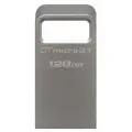 Флешка Kingston DataTraveler Micro 3.1 128 ГБ, серебристый