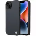 Чехол CG Mobile BMW Signature Genuine leather Logo imprint Hard для iPhone 14, цвет Темно-синий (BMHCP14SSLLNA)