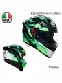 Мотоциклетный шлем AGV K1S, цвет; зеленый, белый, размер; M