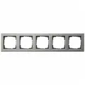 Рамка установочная Gira 5 постов, цвет нержавеющая сталь, серия Е2, 021533
