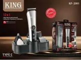 Триммер King Professional для бороды и усов / Триммер-бритва с насадками
