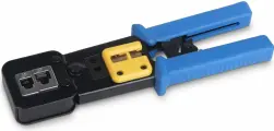 Cabeus Инструмент обжимной для коннекторов быстрой установки RJ-45 (8р8с), RJ-11/12 (6р6с, 6р4с, 6р2с), профессиональный, с храповым механизмом HT-376Z