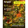 Светодиодная гирлянда Нить Navigator 61 823, 9.5 м, теплый свет, IP44