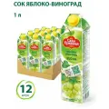 Сок «Сады Придонья» Яблоко-виноград, 1 л, 12 шт.