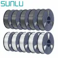 SUNLU PETG Filament, Gray+Transparent, 1.75mm,10PCS,13KG, with detachable spool.enhanced toughness and is suitable for 3D printers