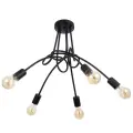 Люстра BayerLux Узел, E27, 5 ламп, 40 Вт, IP20, металл, чёрный