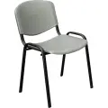 Стул UP_EChair Rio(изо) черн, пластик серый