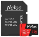 Карта памяти Netac microSDXC P500 Pro NT02P500PRO-256G-R 256Gb + адаптер