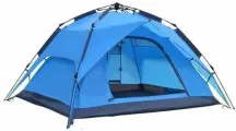 Палатка туристическая 2067, 4 места, автоматическая, 3,45кг, синяя
