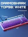 Механическая клавиатура с оптическими свитчами Darmoshark TOP98: White