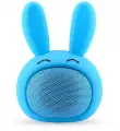 Детская беспроводная музыкальная колонка блютуз bluetooth умный Кролик синий