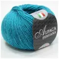 Пряжа Alpaca Peruana Seam цвет 6410 иранская бирюза, 5шт*(167м/50г), 100% перуанская альпака