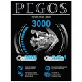 Катушка безынерционная AQUA Катушка для рыбалки AQUA Pegos 3000 (3 подшипника) / безынерционная для спиннинга удочки фидера под любую руку 3000