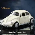 Новая модель классического автомобиля Beetle 1955 года, литая, со звуком и светом, детская игрушка, коллекционная, подарок на день рождения