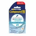 Комплект 3шт Прозрачные пластыри для удаления бородавок Compound W One Step Invisible Strips